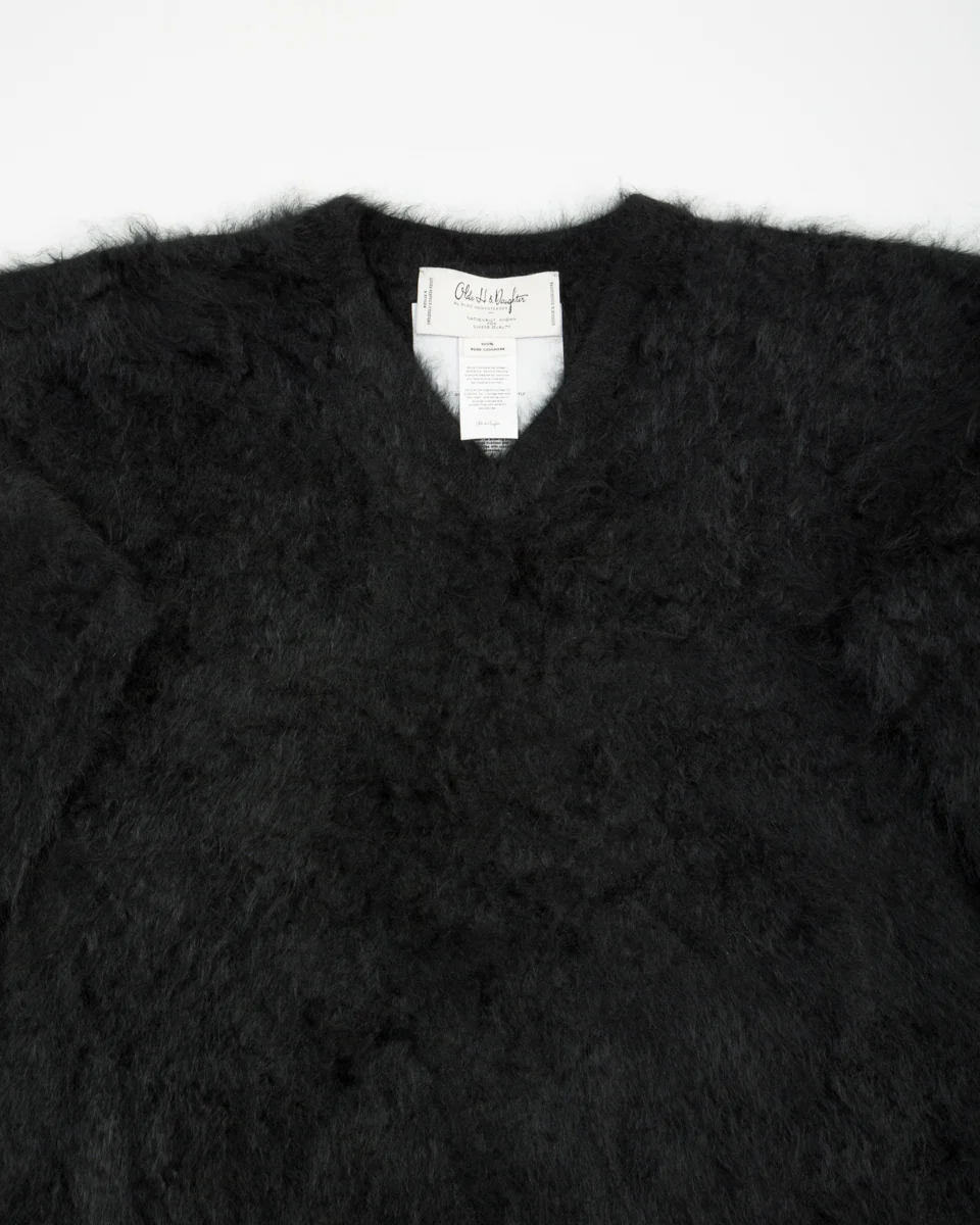 Fur Cashmere V Pullover - Black 10 9 Fur Cashmere V Pullover - Black 10