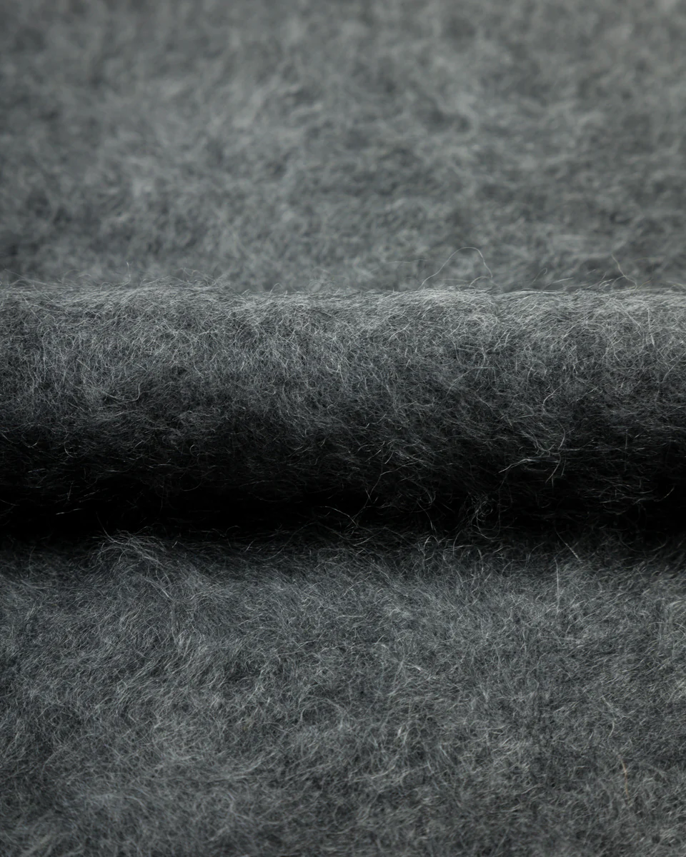 Fur Cashmere V Pullover - Charcoal 13 Fur Cashmere V Pullover - Charcoal