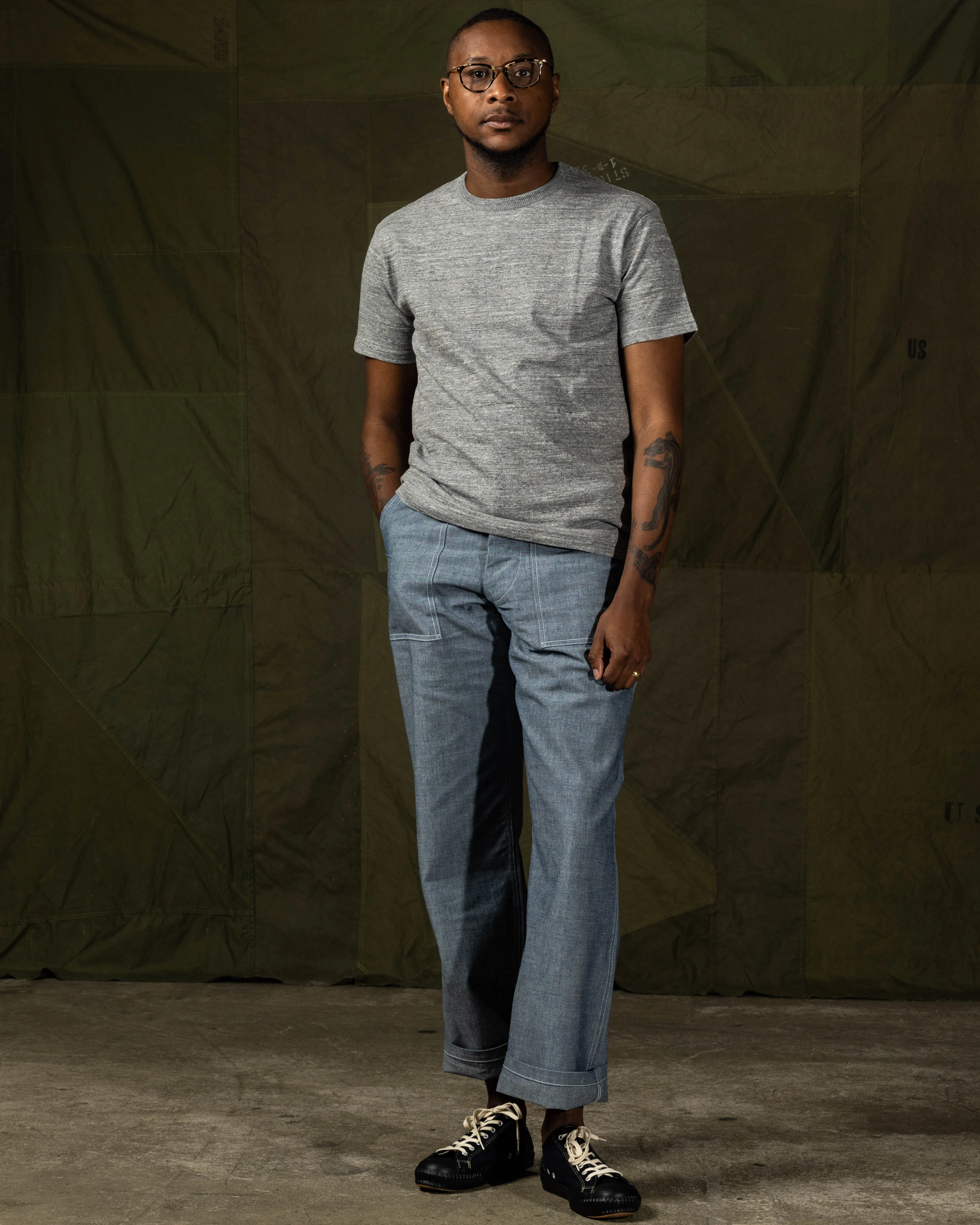 Loopwheeled Athletic Tee - Gray 3 Loopwheeled Athletic Tee - Gray