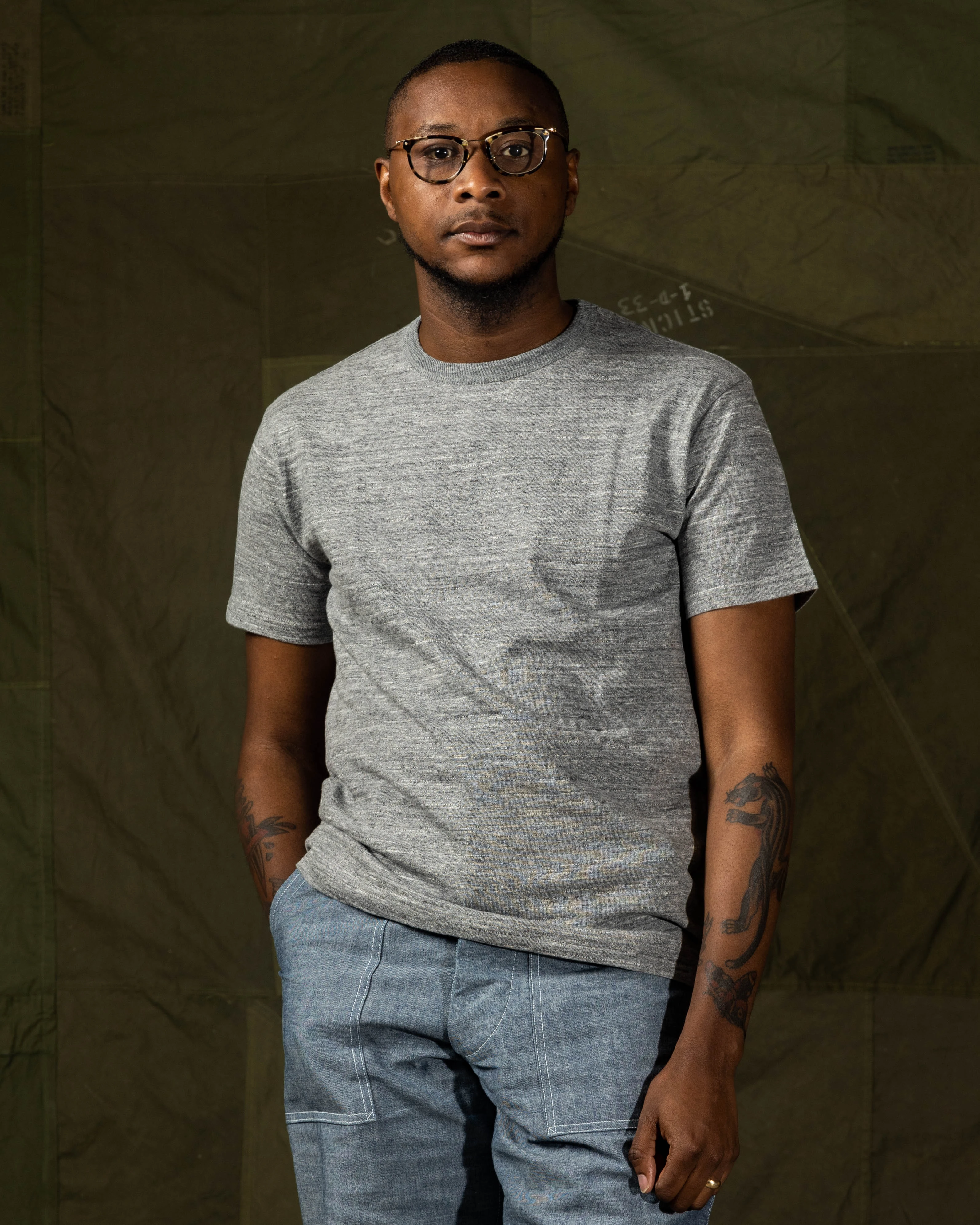 Loopwheeled Athletic Tee - Gray 4 Loopwheeled Athletic Tee - Gray