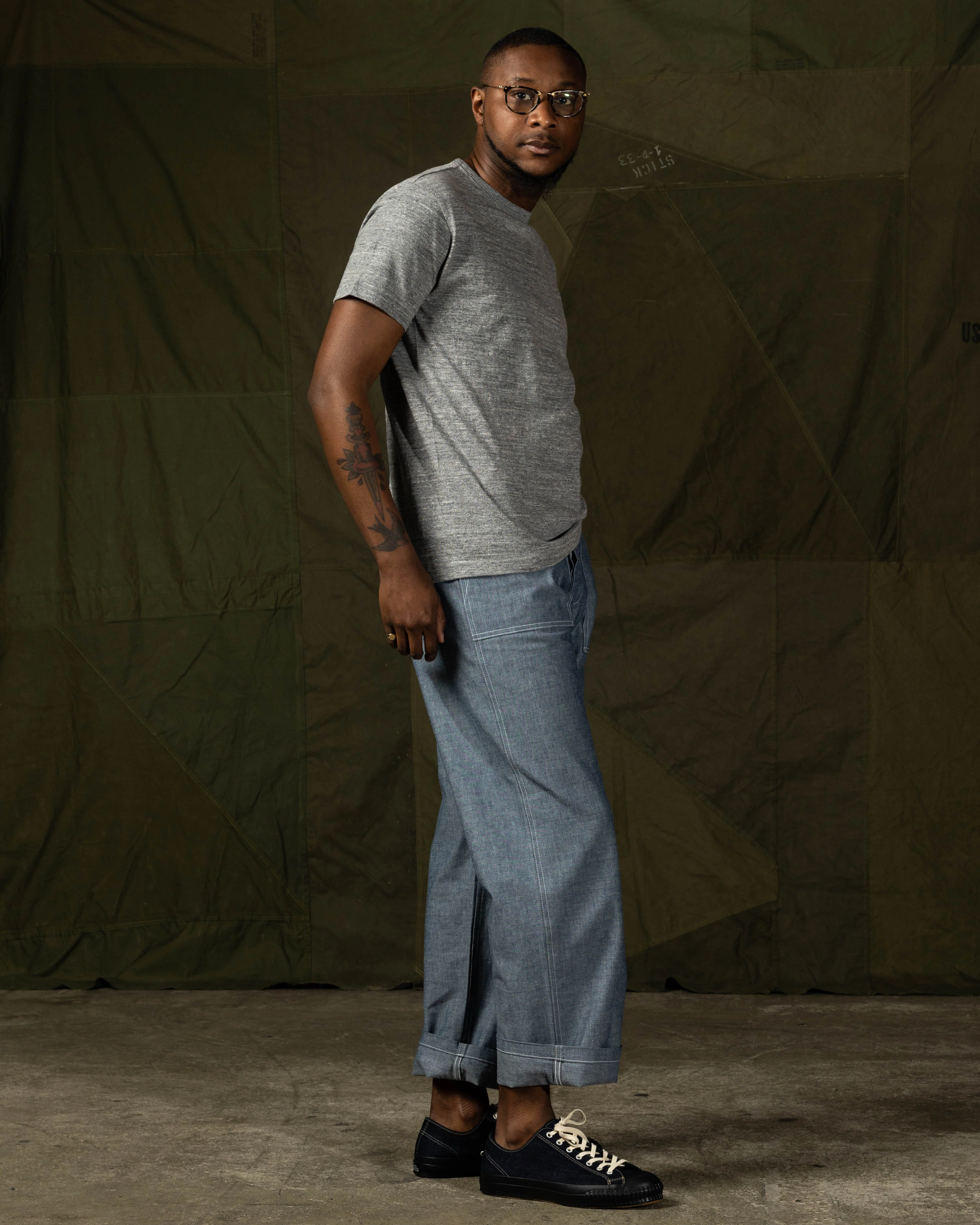 Loopwheeled Athletic Tee - Gray 5 Loopwheeled Athletic Tee - Gray