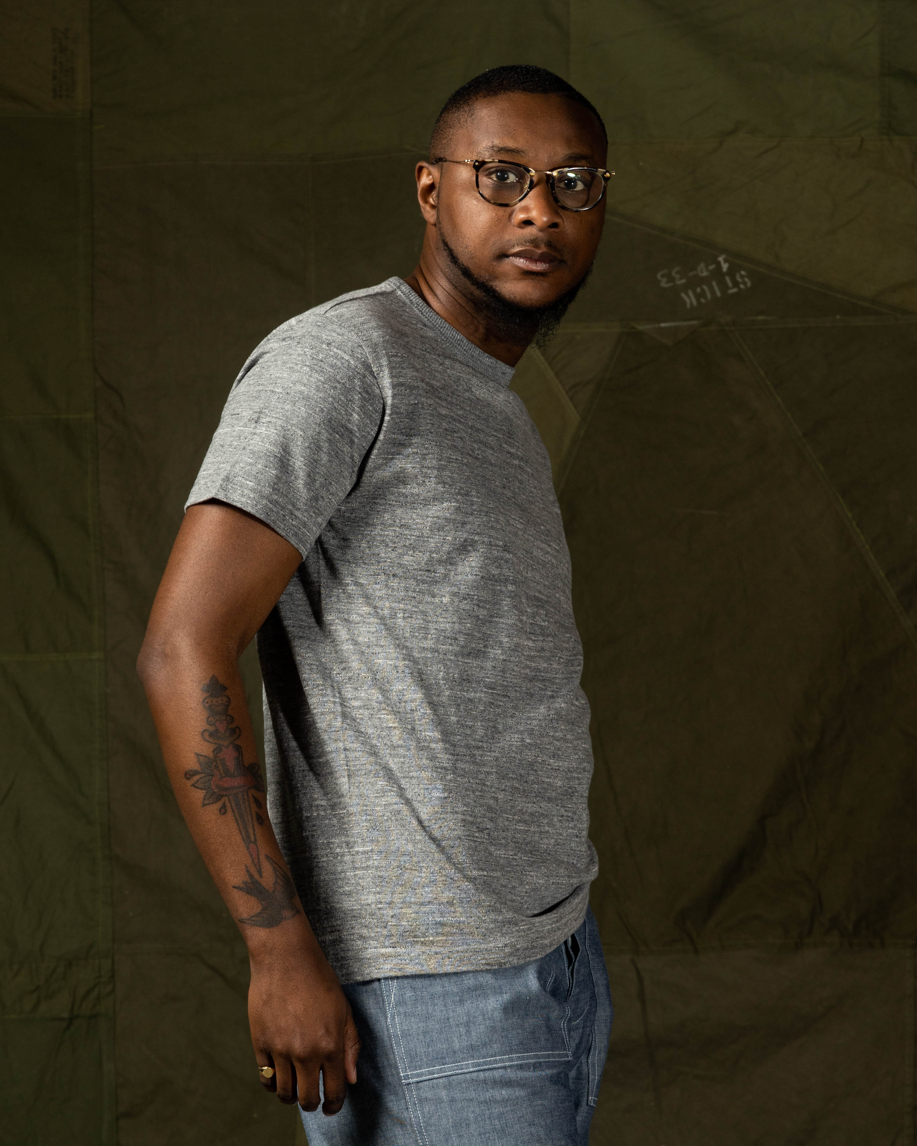 Loopwheeled Athletic Tee - Gray 6 Loopwheeled Athletic Tee - Gray