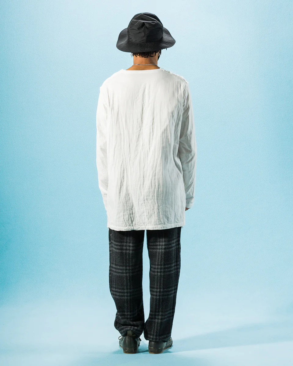 Gauze Muslin Shirt - White 5 Gauze Muslin Shirt - White