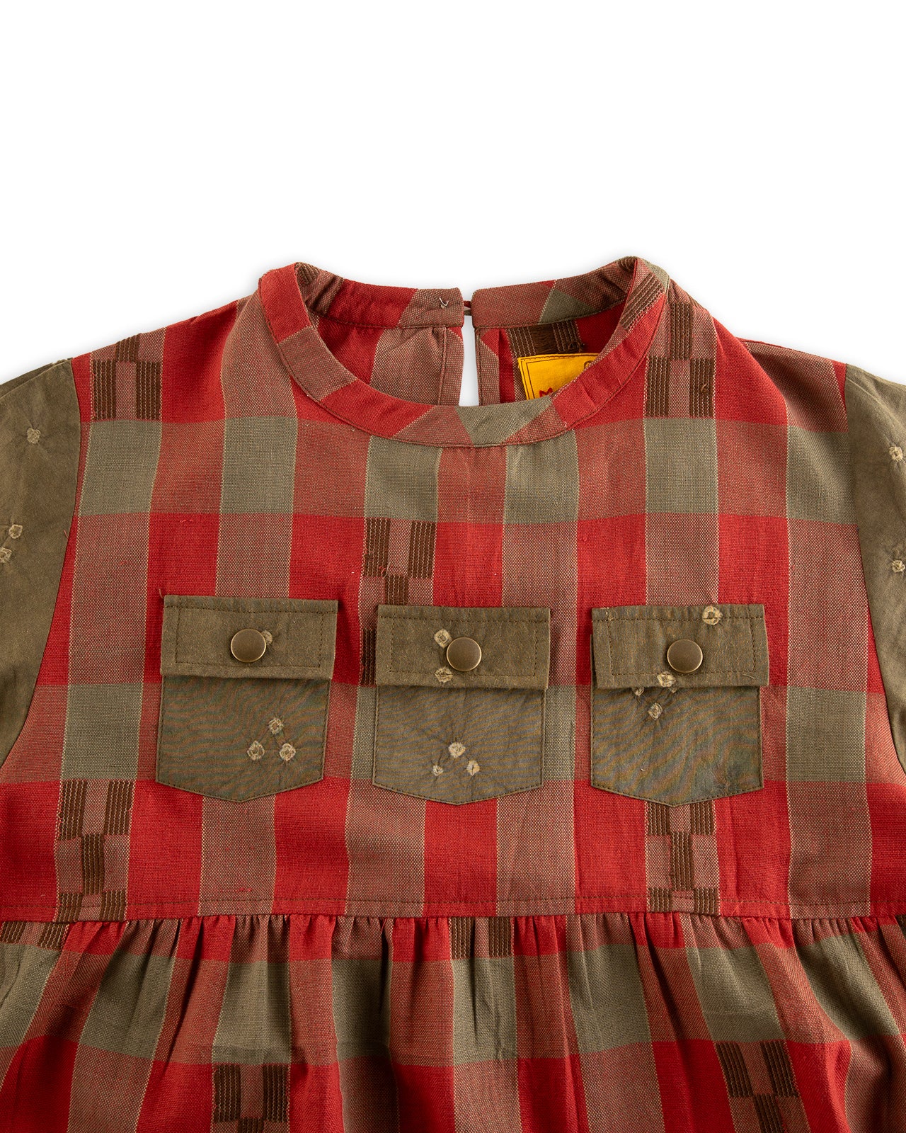 W'menswear x Kardo Summer Fortune Pocket Dress - Red/Green Cotton 7 W'menswear x Kardo Summer Fortune Pocket Dress - Red/Green Cotton