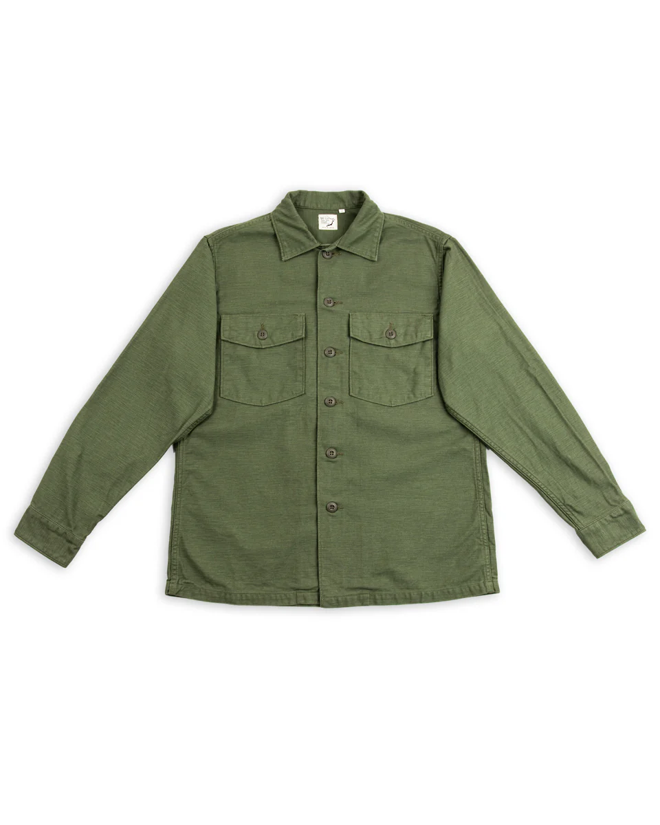 Fatigue Shirt - Olive Reverse Sateen