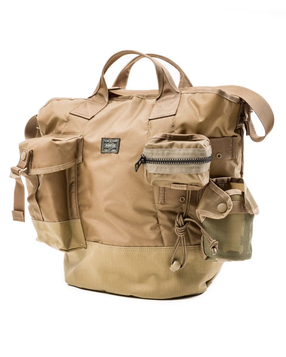 All 2-Way Bucket Tote with Pouches - Beige