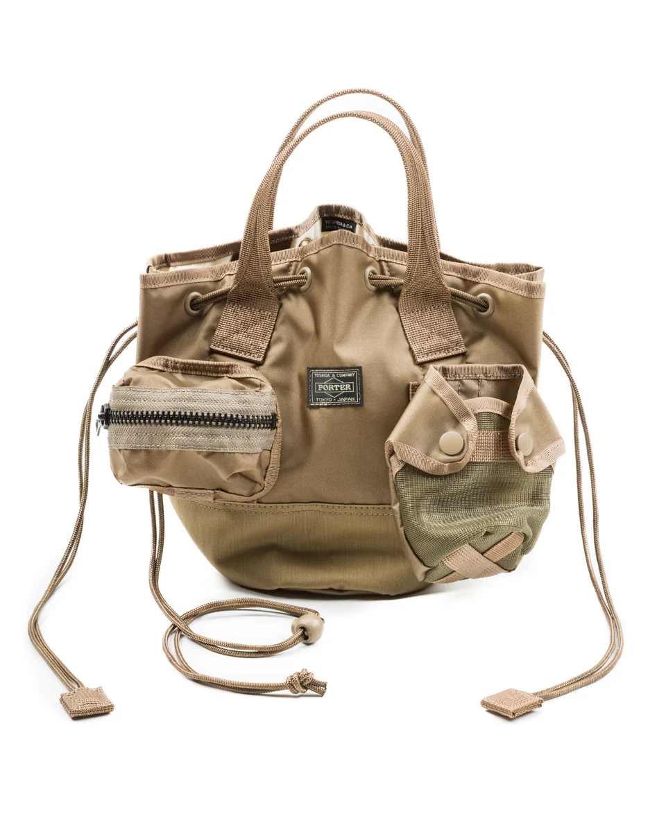 All Scarf Tote with Pouches - Beige