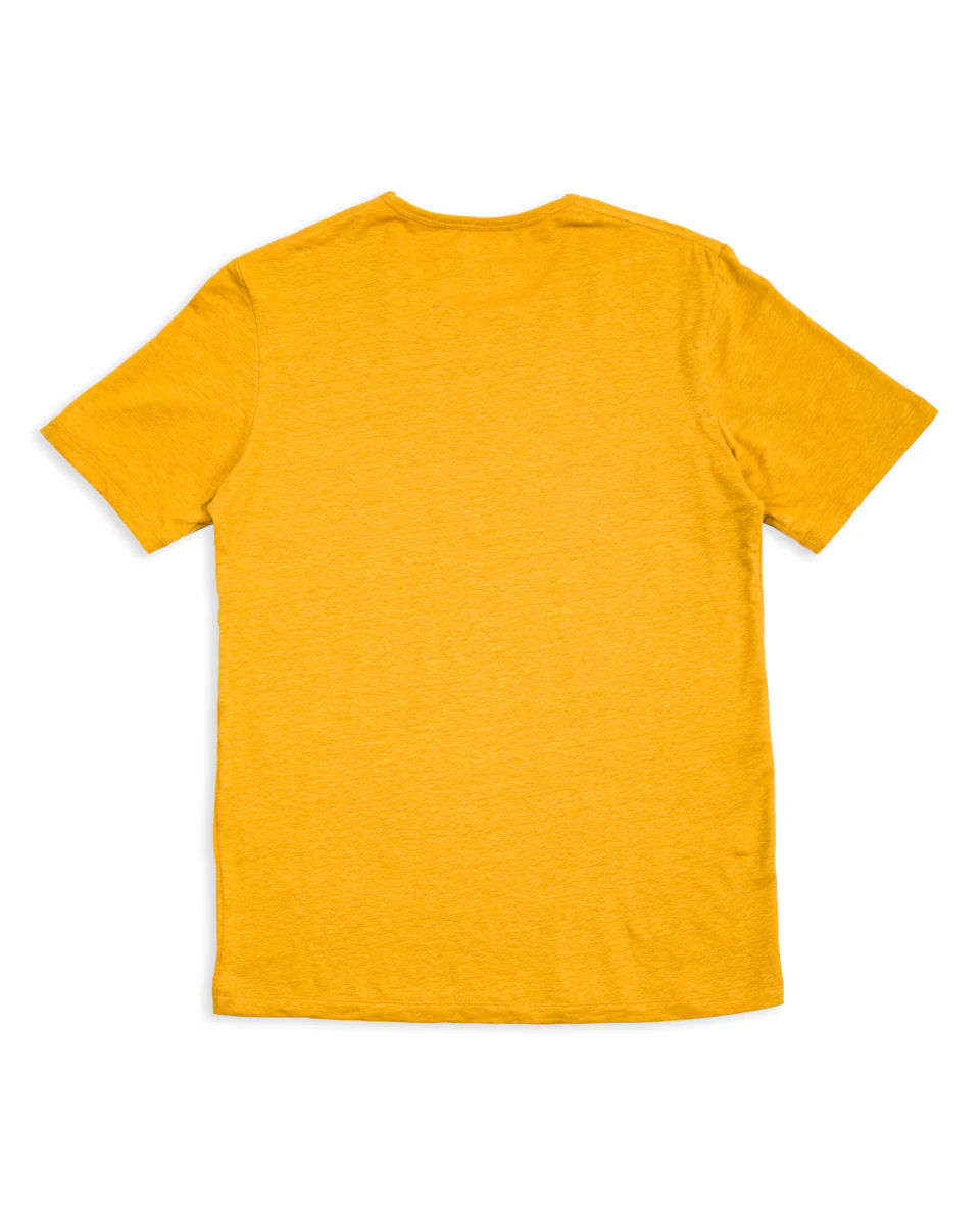 Kern T-Shirt - Saffron Linen Jersey 2 Kern T-Shirt - Saffron Linen Jersey