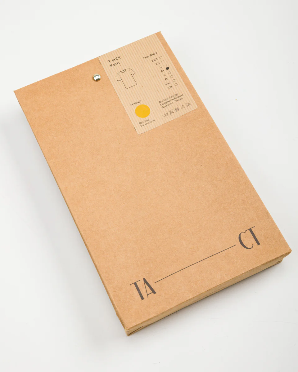 Kern T-Shirt - Saffron Linen Jersey 8 Kern T-Shirt - Saffron Linen Jersey