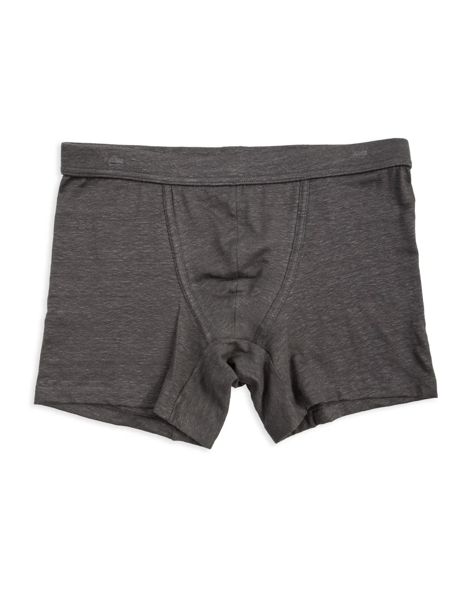 Cervin Boxer Briefs - Anthracite Linen Jersey 1 Cervin Boxer Briefs - Anthracite Linen Jersey