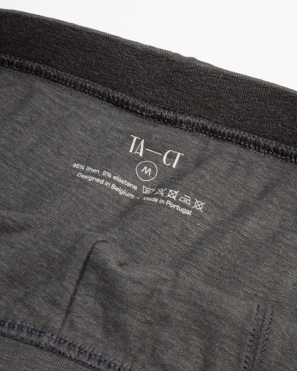 Cervin Boxer Briefs - Anthracite Linen Jersey 3 Cervin Boxer Briefs - Anthracite Linen Jersey