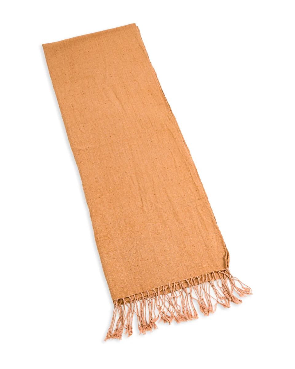 Handwoven Cotton Throw - Earthy Brown Large 1 Handwoven Cotton Throw - Earthy Brown Large