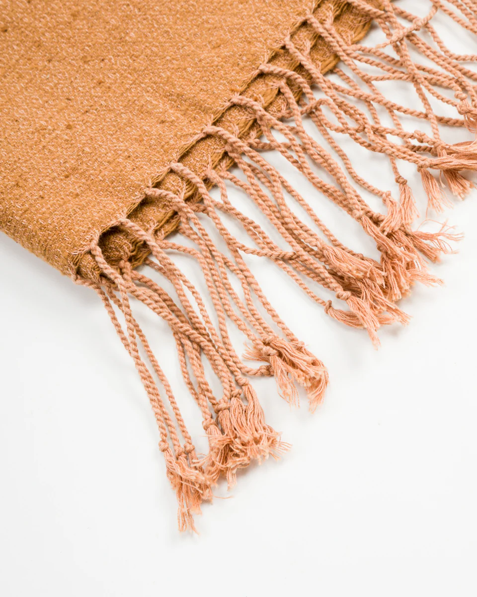 Handwoven Cotton Throw - Earthy Brown Large 3 Handwoven Cotton Throw - Earthy Brown Large