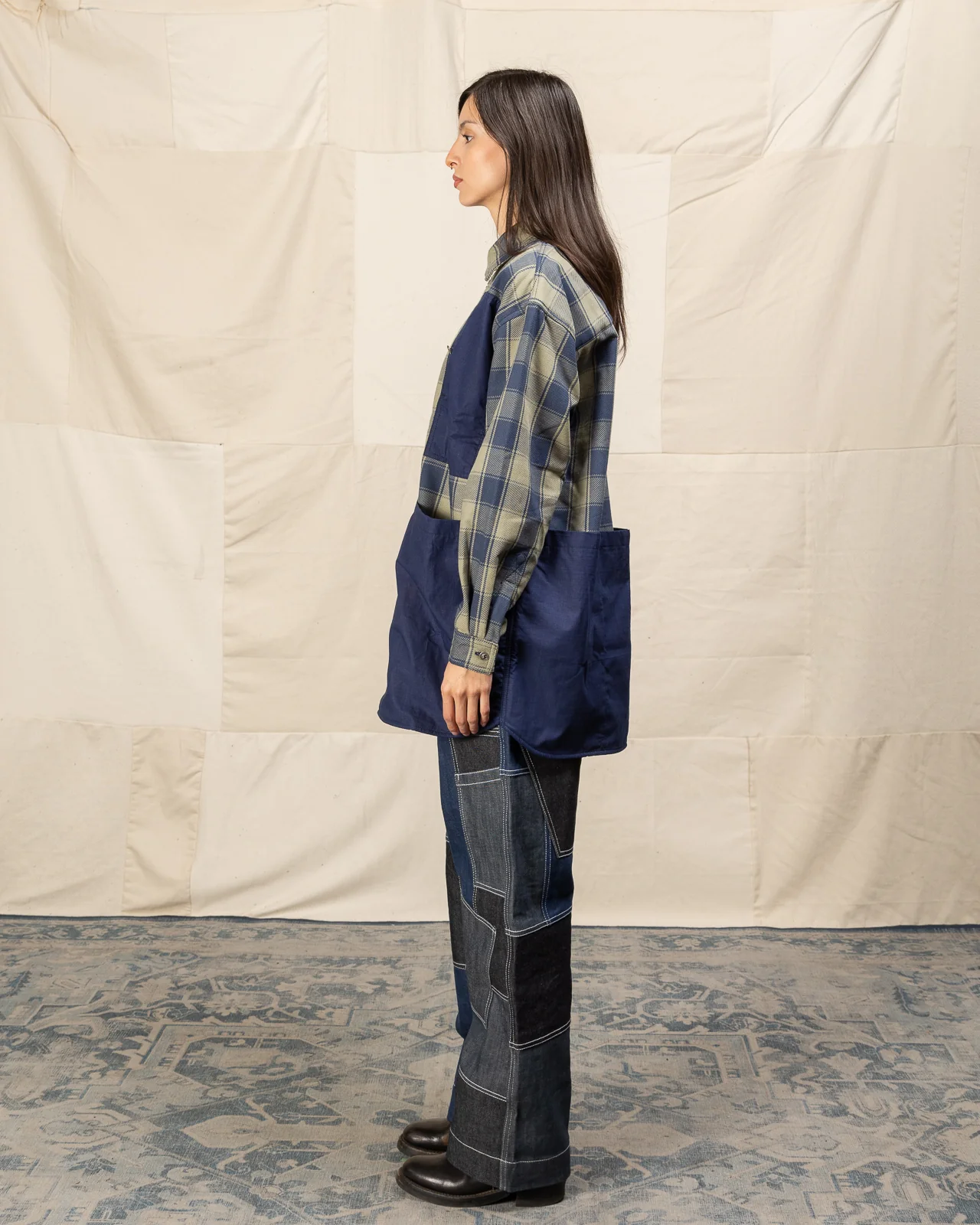 Mechanical Aid Shirt - Indigo Check 4 Mechanical Aid Shirt - Indigo Check