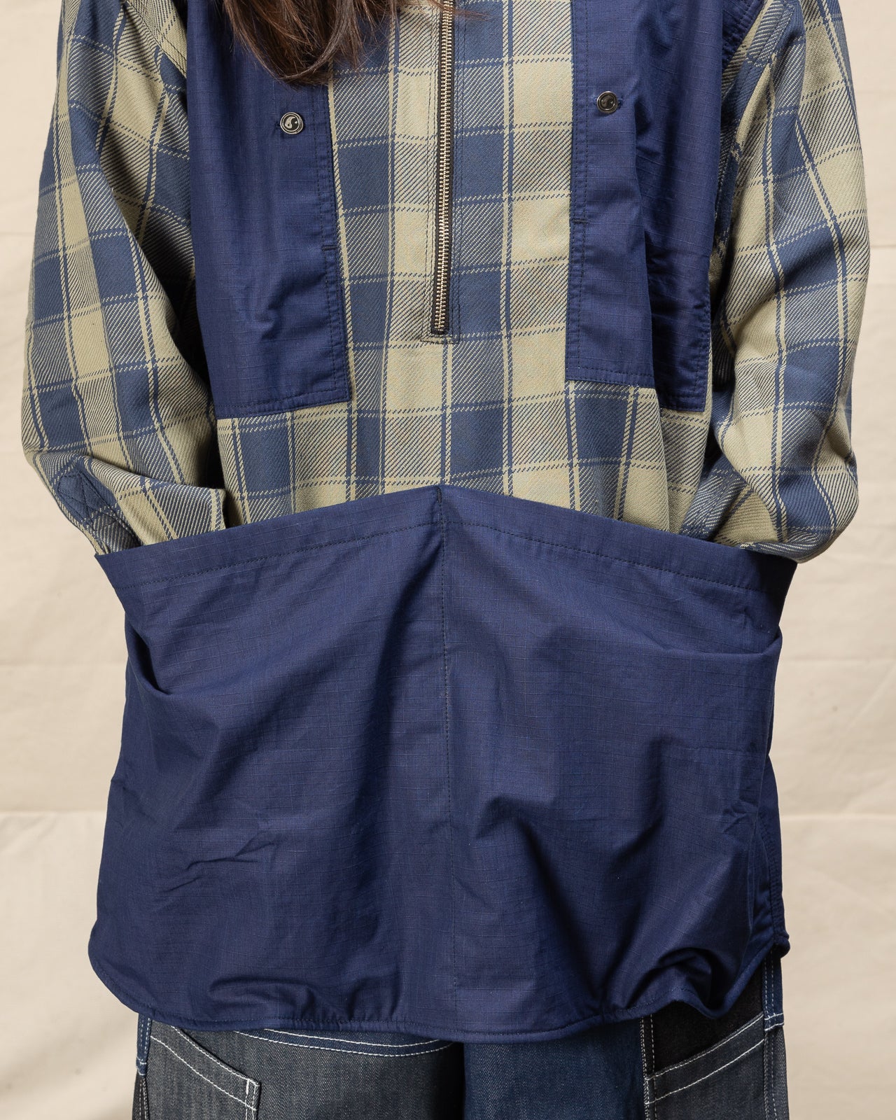 Mechanical Aid Shirt - Indigo Check 6 Mechanical Aid Shirt - Indigo Check
