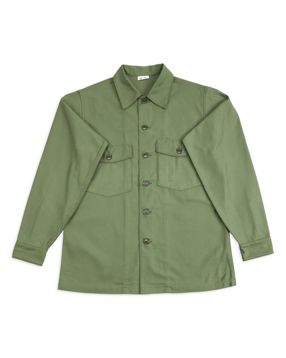 Shirt, Man's, Cotton, Sateen - OG-107 1 Shirt, Man's, Cotton, Sateen - OG-107