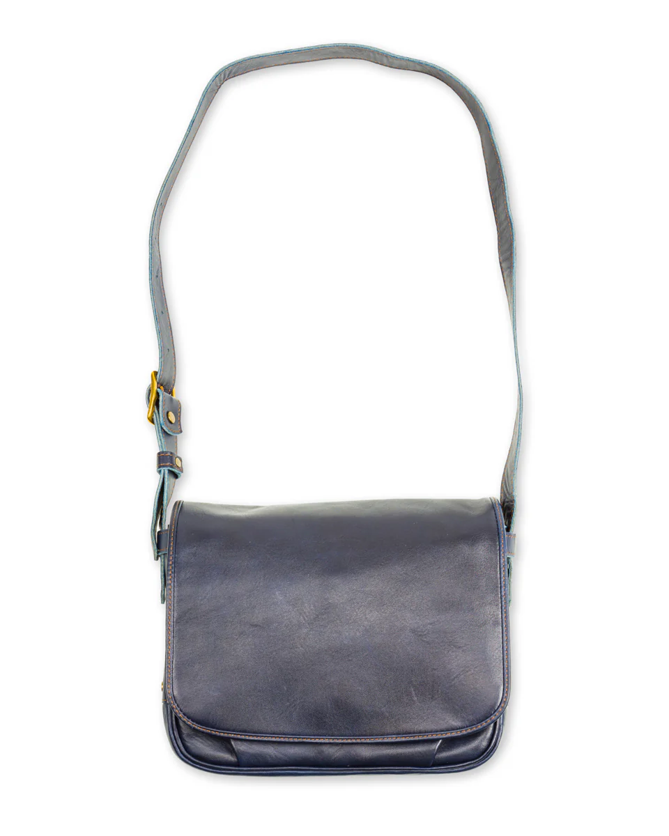 Small Mail Bag - Indigo Horse (BG-10-S) 1 Small Mail Bag - Indigo Horse (BG-10-S)