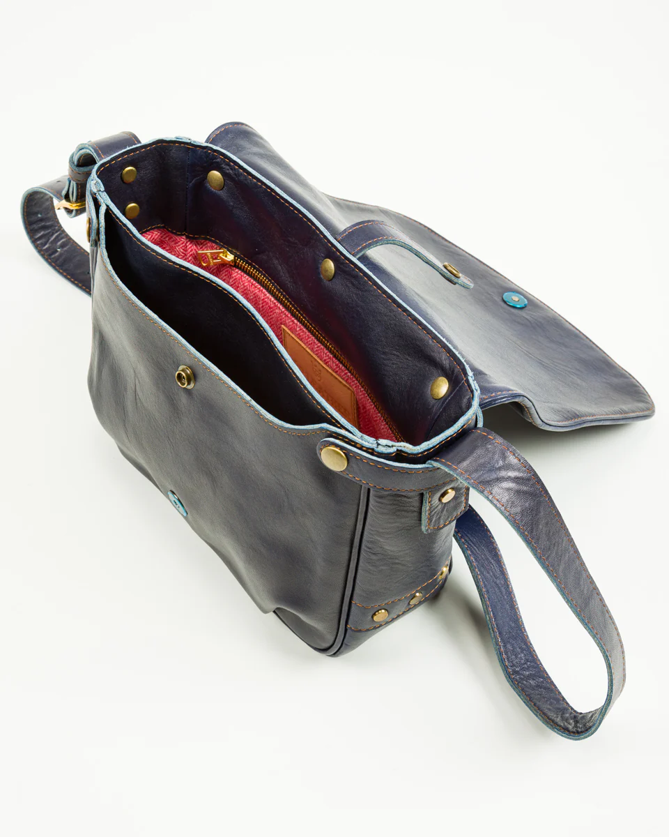 Small Mail Bag - Indigo Horse (BG-10-S) 11 Small Mail Bag - Indigo Horse (BG-10-S)