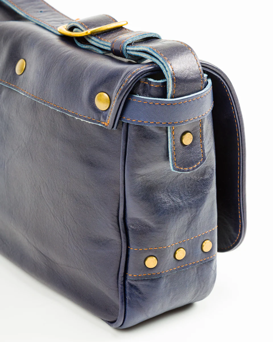 Small Mail Bag - Indigo Horse (BG-10-S) 19 Small Mail Bag - Indigo Horse (BG-10-S)
