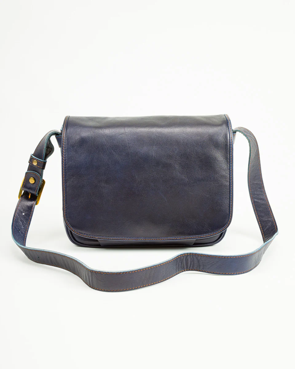 Small Mail Bag - Indigo Horse (BG-10-S) 3 Small Mail Bag - Indigo Horse (BG-10-S)