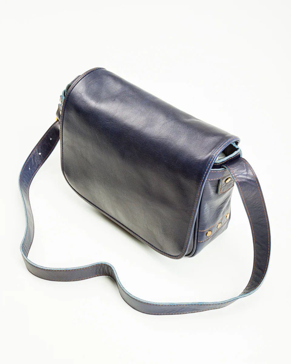 Small Mail Bag - Indigo Horse (BG-10-S) 4 Small Mail Bag - Indigo Horse (BG-10-S)