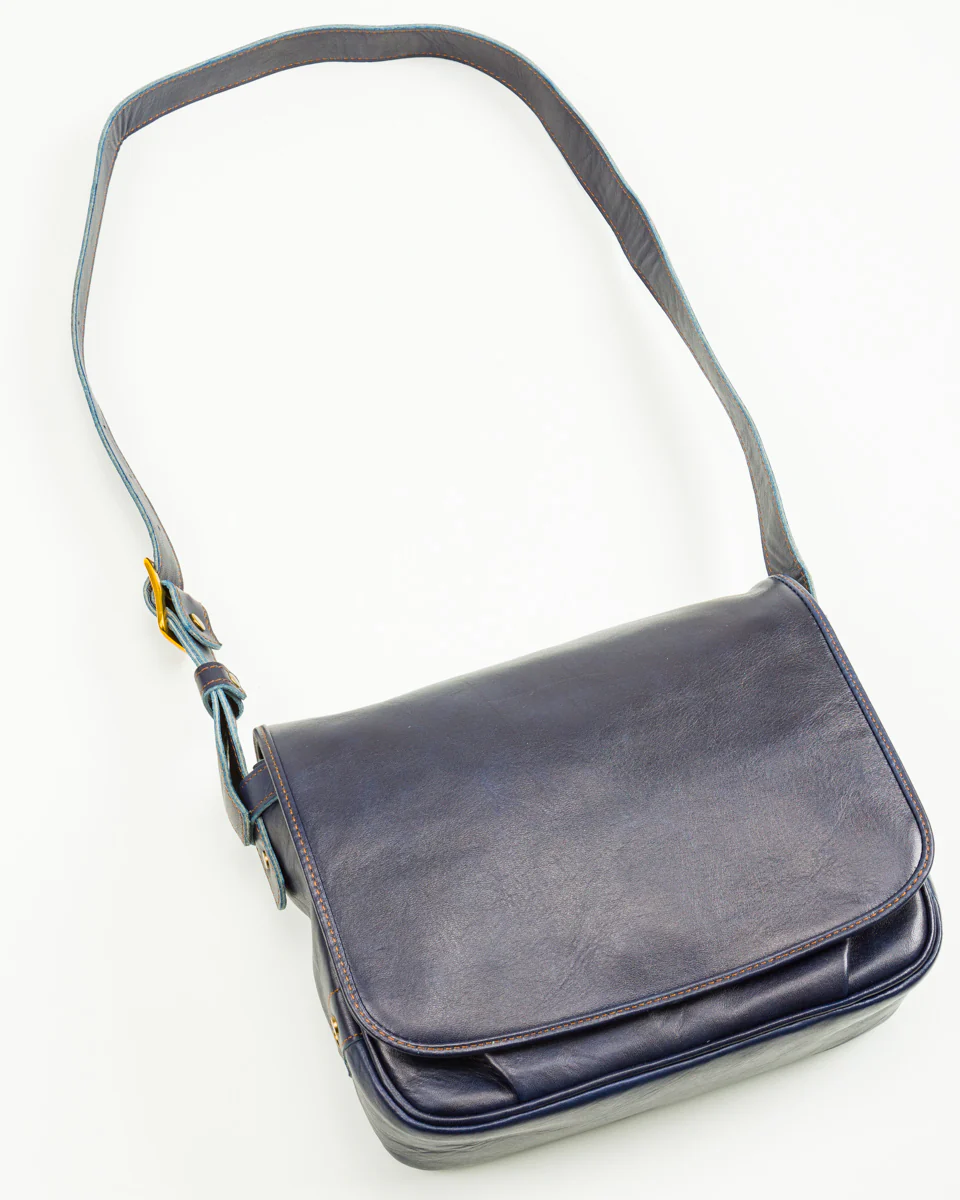 Small Mail Bag - Indigo Horse (BG-10-S) 7 Small Mail Bag - Indigo Horse (BG-10-S)