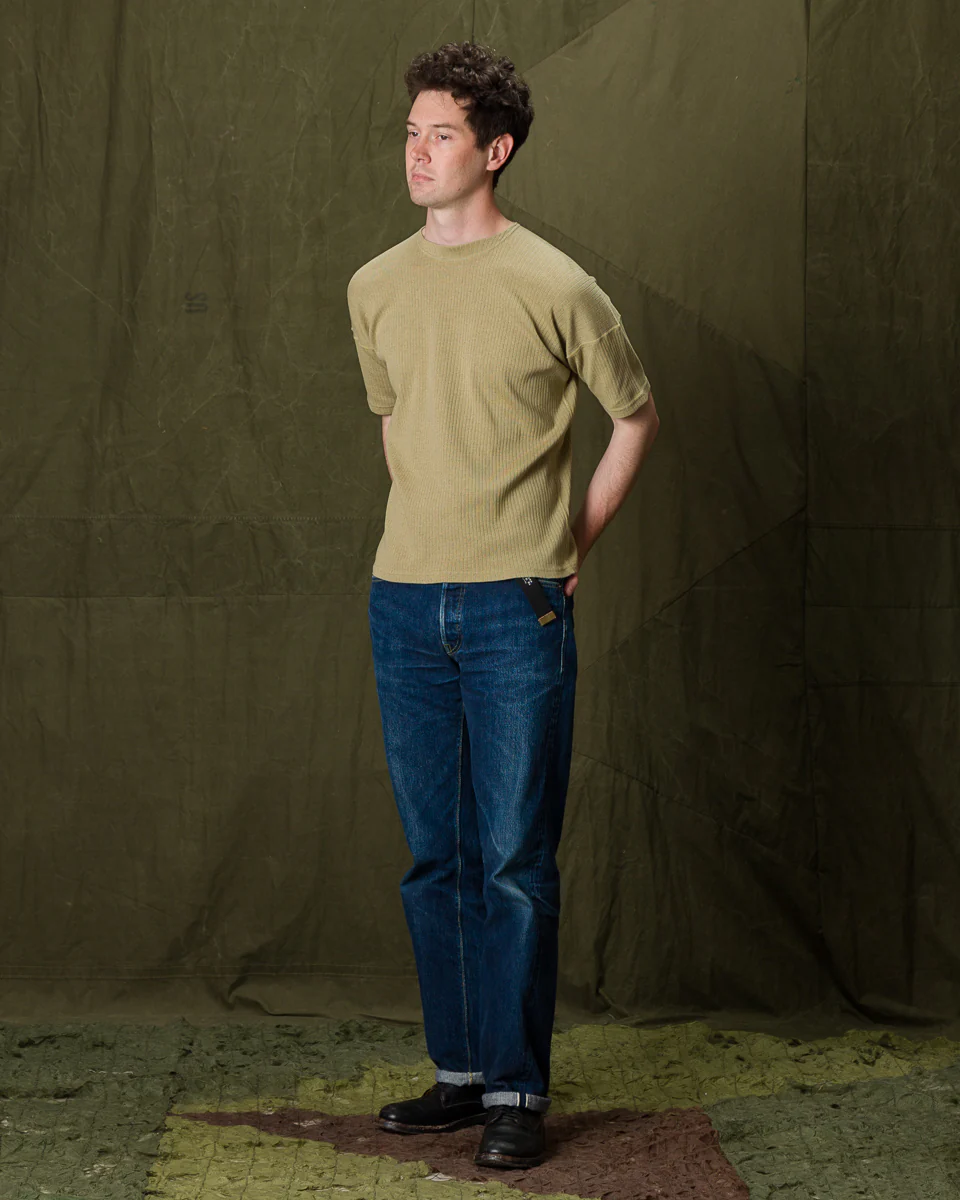 Extra Cotton Rib Crewneck S/S - Olive 3 Extra Cotton Rib Crewneck S/S - Olive