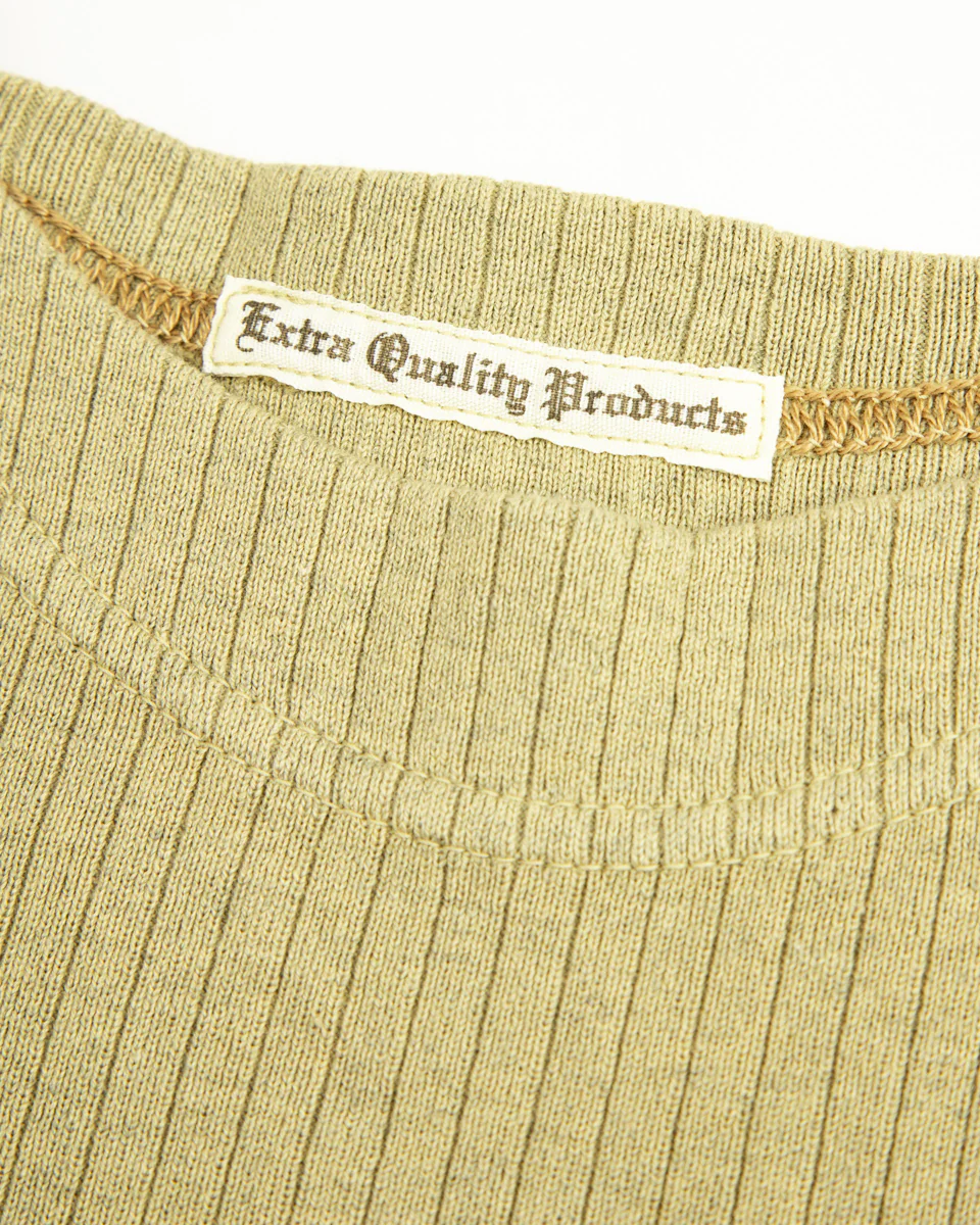 Extra Cotton Rib Crewneck S/S - Olive 6 Extra Cotton Rib Crewneck S/S - Olive