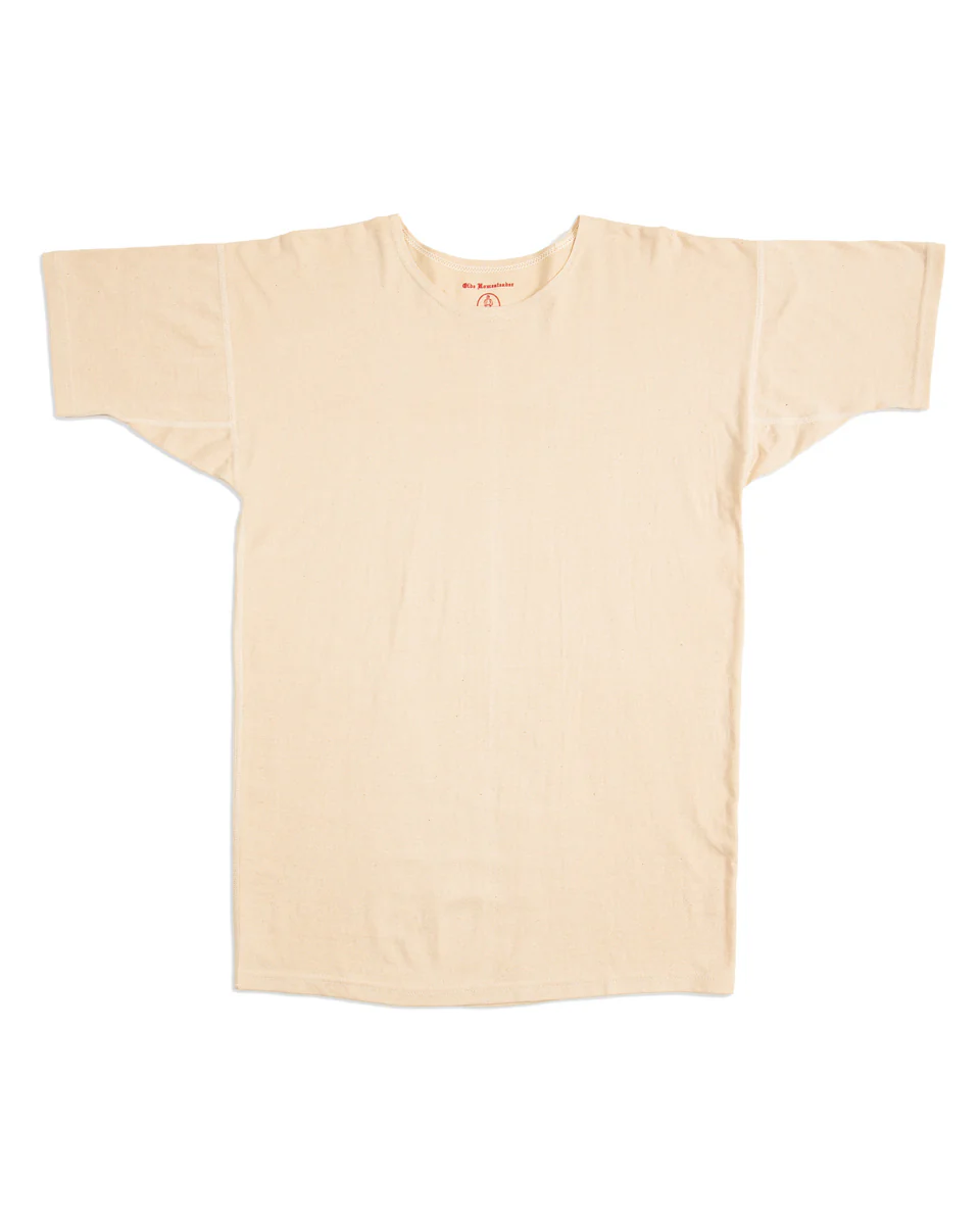 Rustic Jersey Crewneck S/S - Ecru 1 Rustic Jersey Crewneck S/S - Ecru